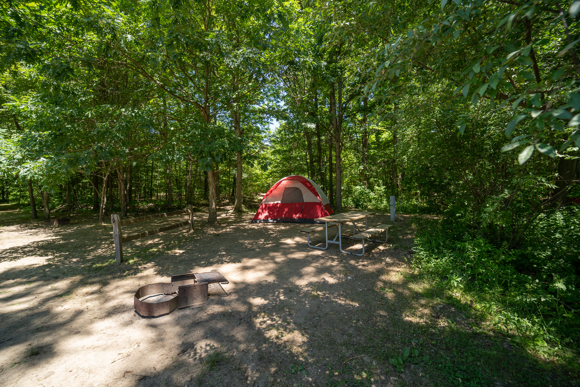 Individual Tent Site, Water & Electric, Gravel Tent Pad Pictures